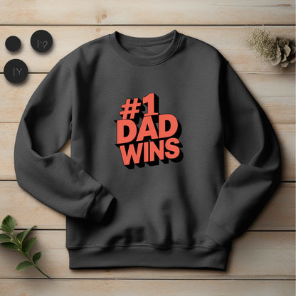 #1 Dad Dark Heather Sweatshirt