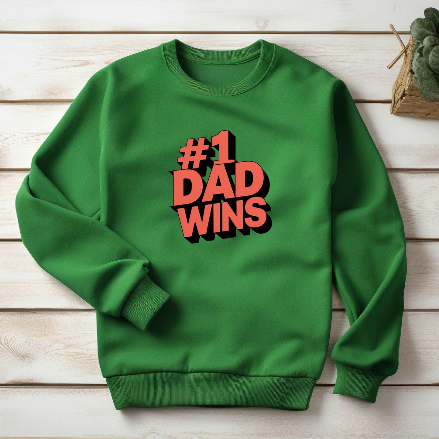 #1 Dad Irish Green Sweatshirt