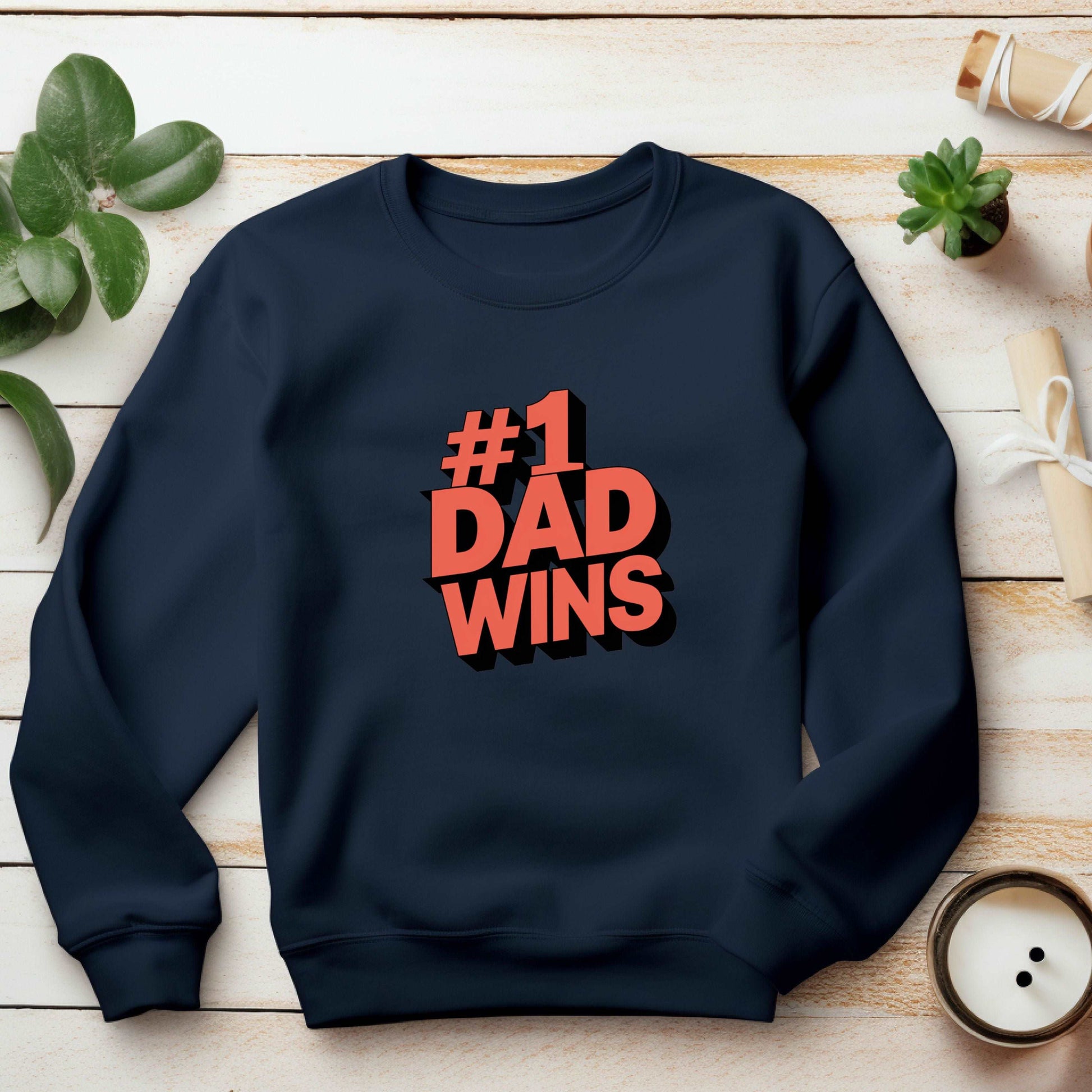 #1 Dad Navy Sweatshirt