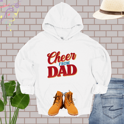 Cheer Dad White Hoodie