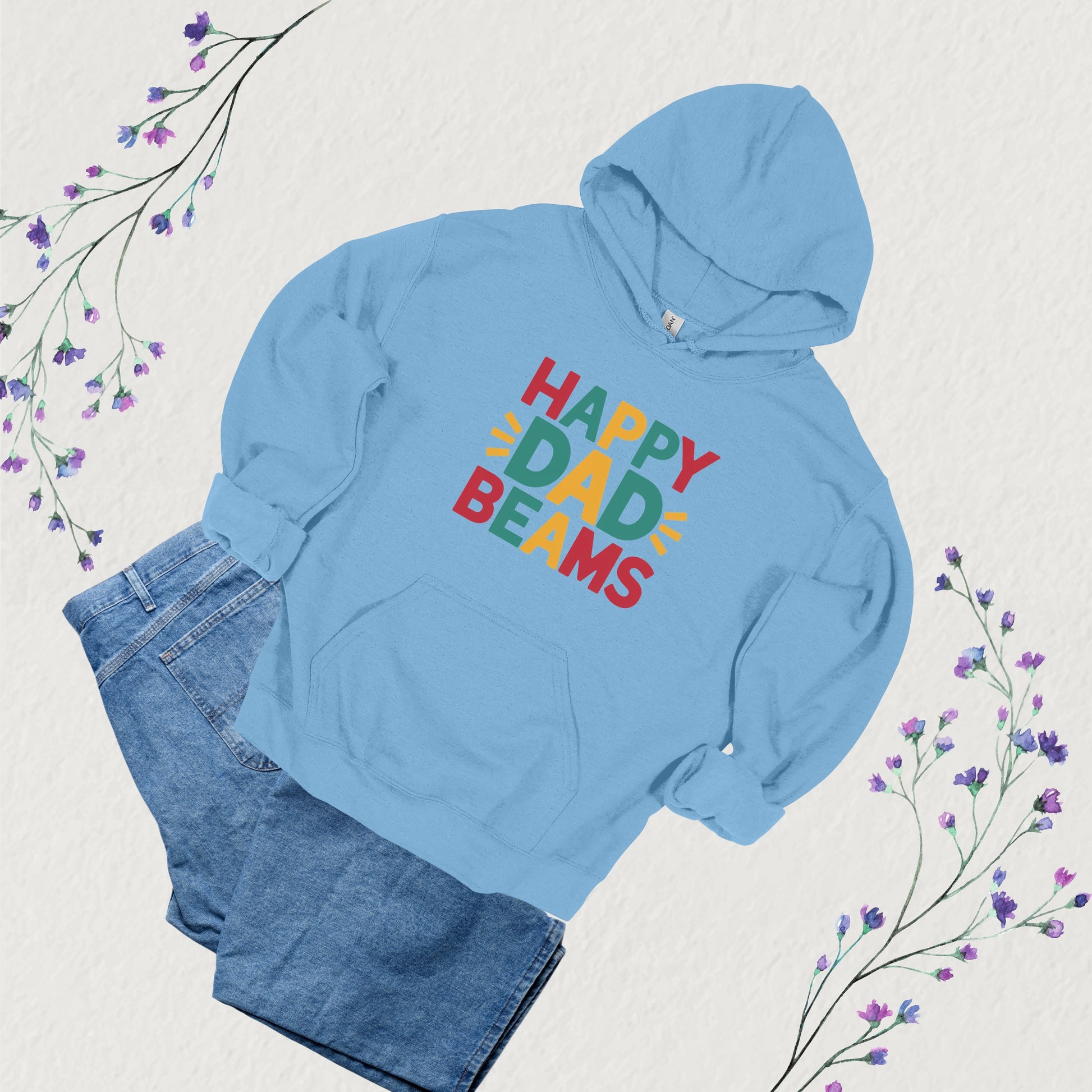 Loving Dad Light Blue Hoodie