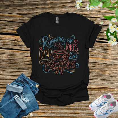 Dad Joke Black Shirt | Coffee with Father