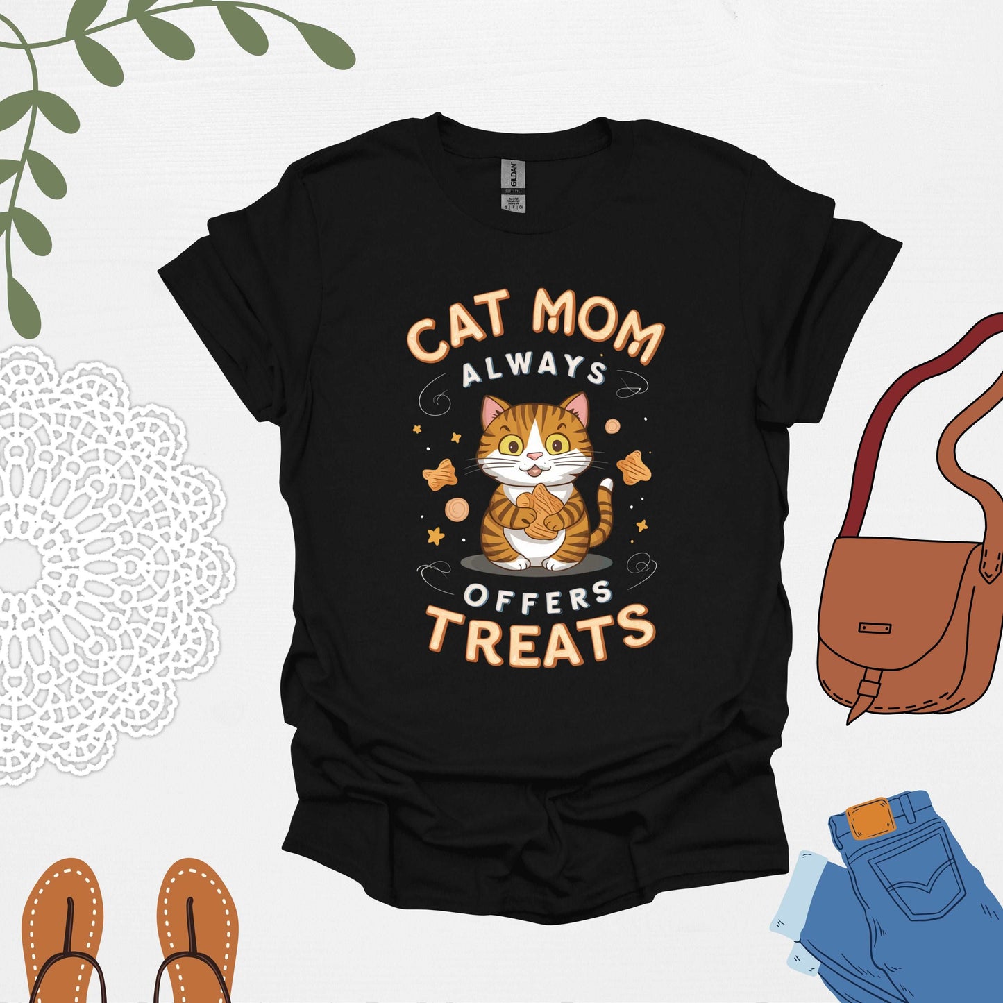 Cat Mom black Shirt  Rule the Feline Kingdom