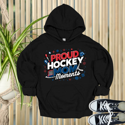 Proud Hockey Mom Black Hoodie