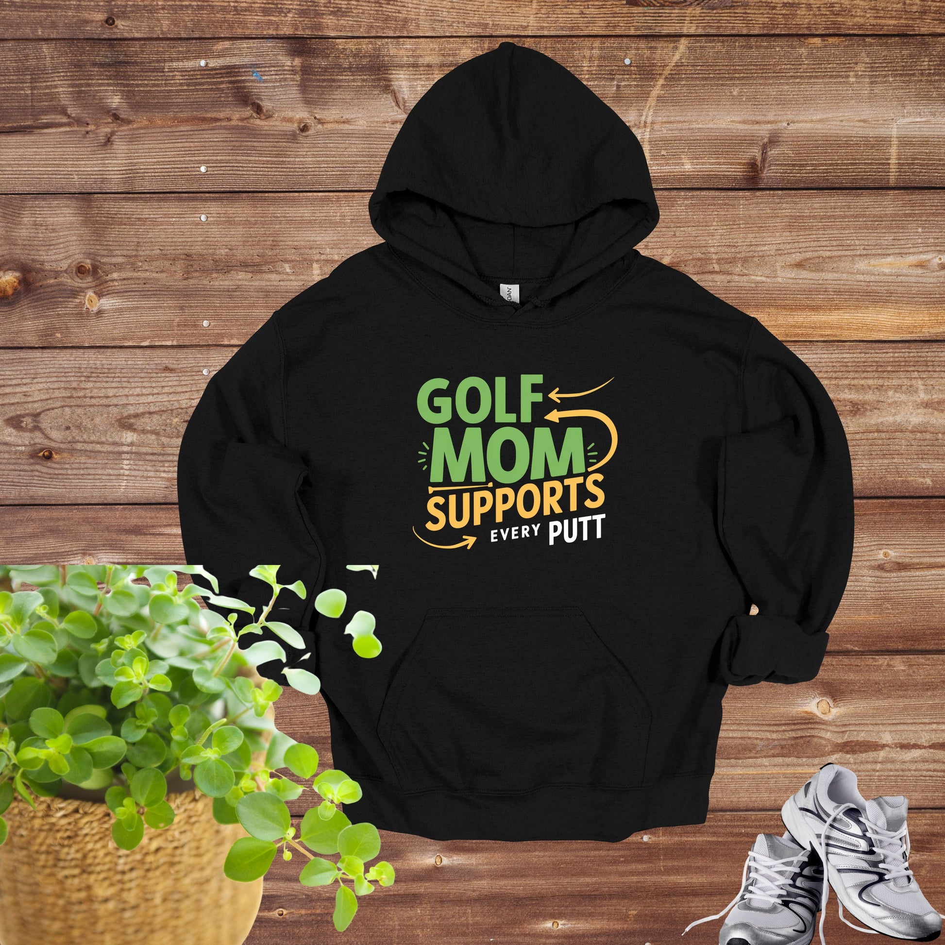 Golf Mom Black Hoodie