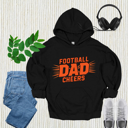 Football Dad Black Hoodie