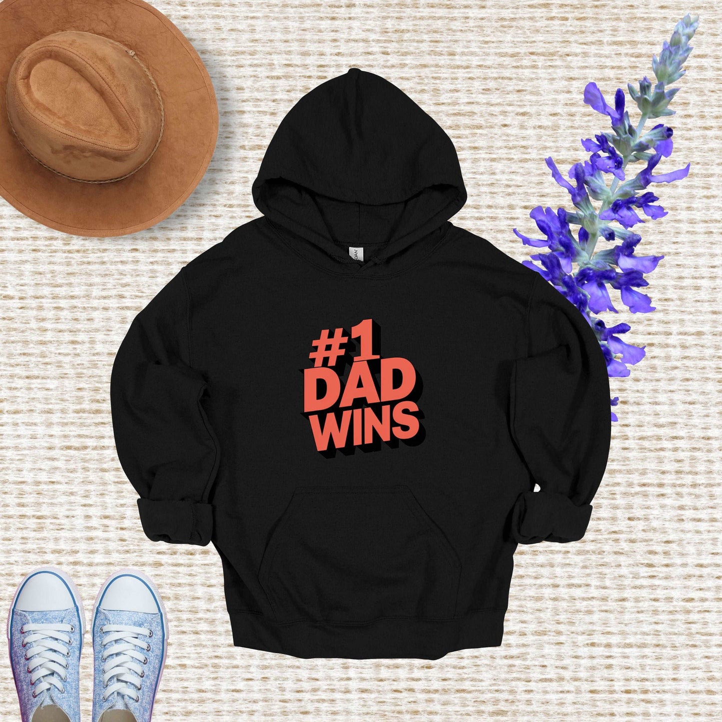 #1 Dad Blue Hoodie