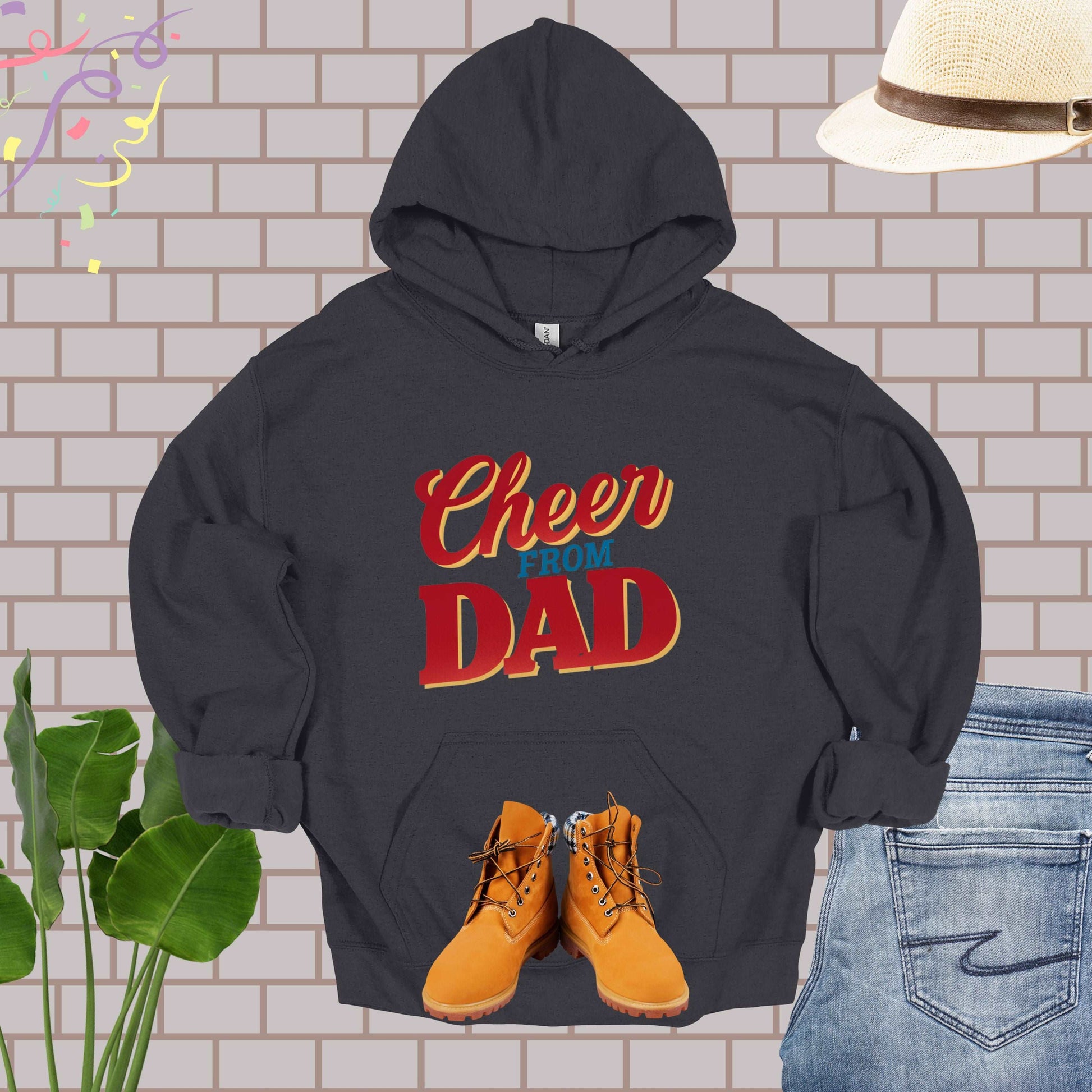 Cheer Dad Charcoal Hoodie