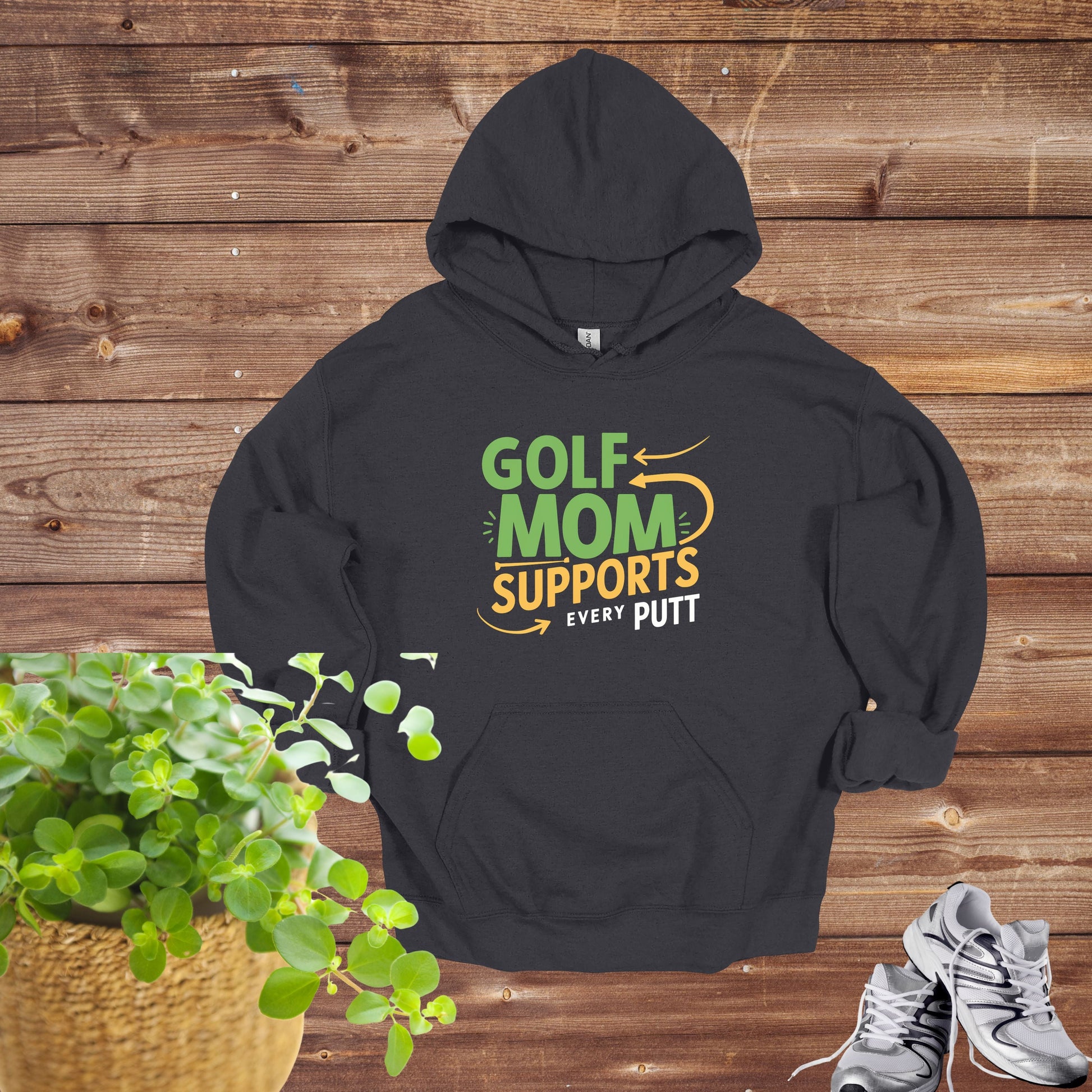 Golf Mom Charcoal Hoodie