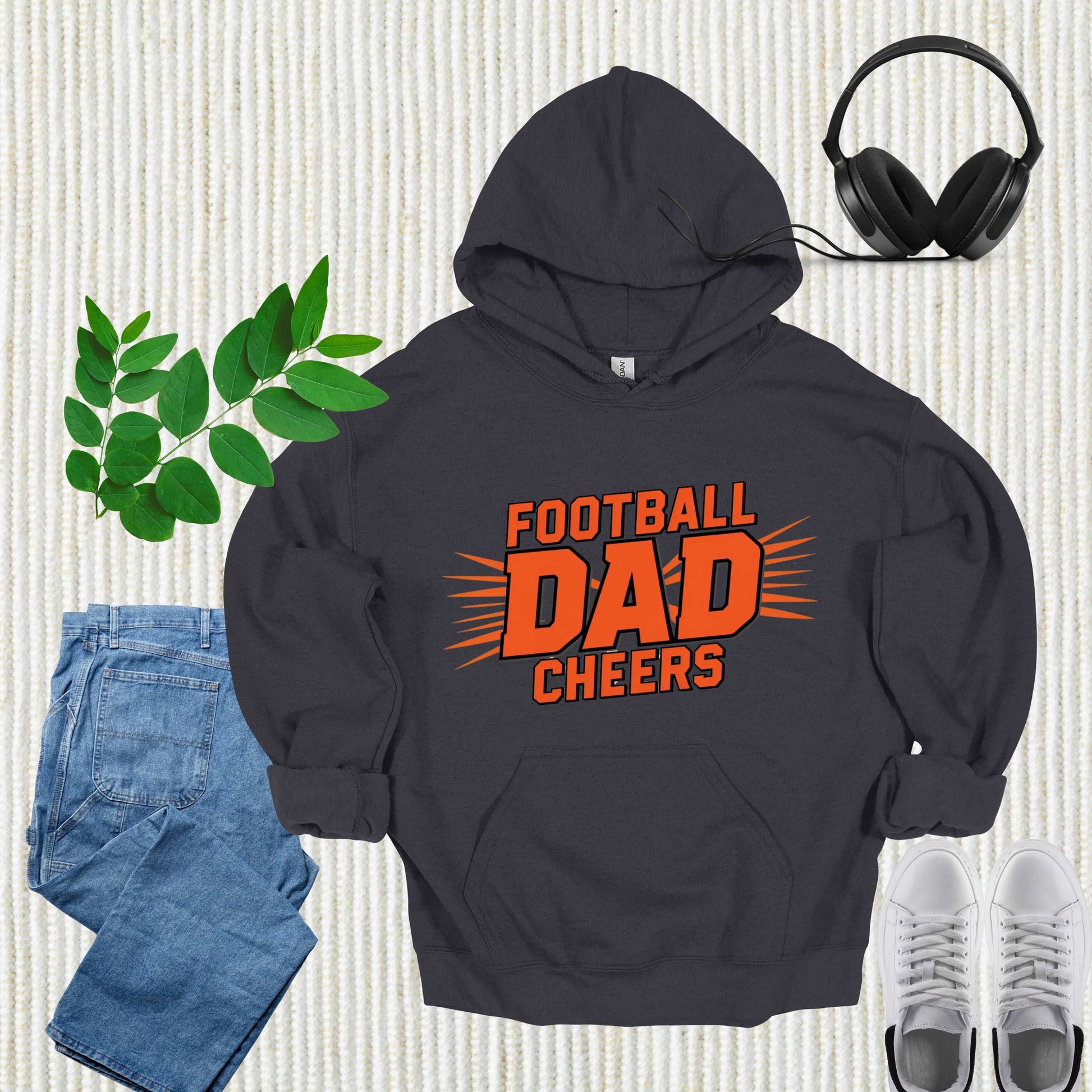 Football Dad Charcoal Hoodie