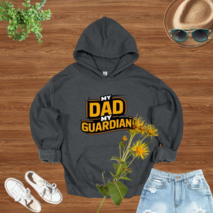 My Dad My Guardian Dark Heather Hoodie