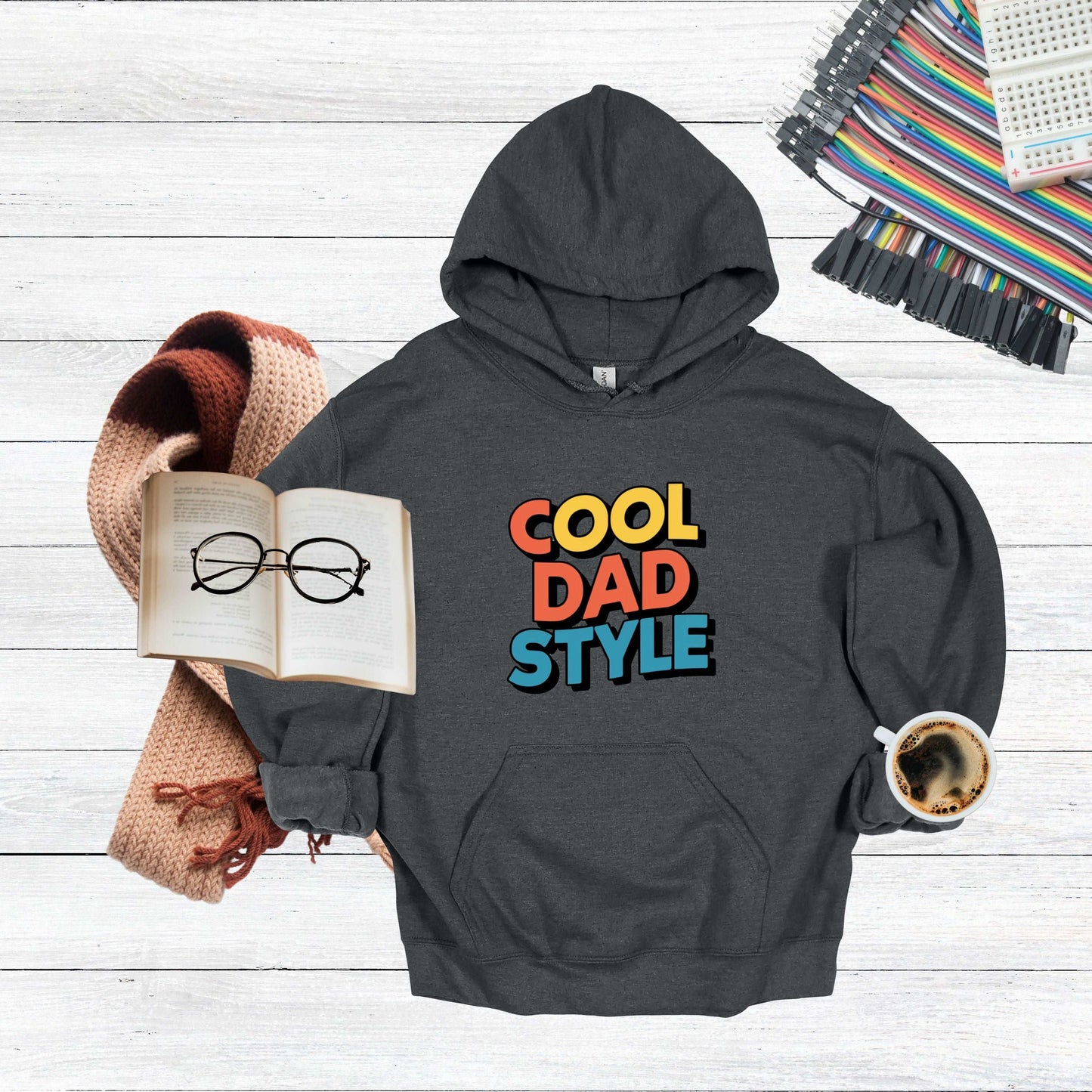 Cool Dad Dark Heather Hoodie