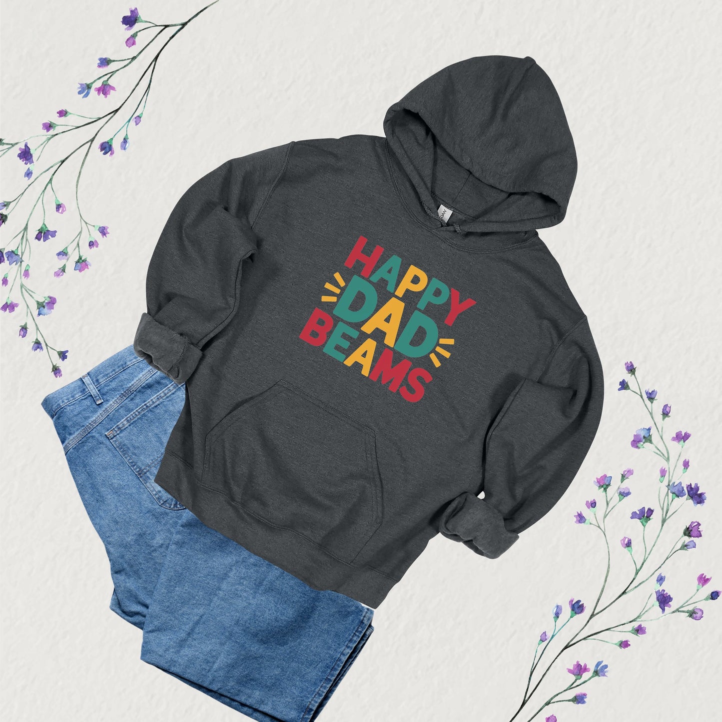 Loving Dad Dark Heather Hoodie