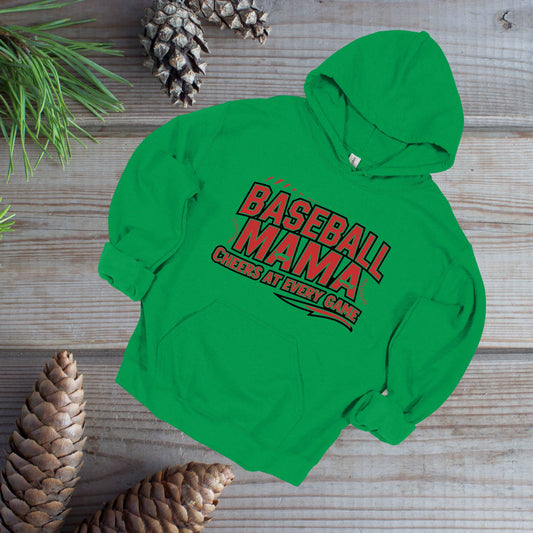 Baseball Mama Irish Green Hoodie