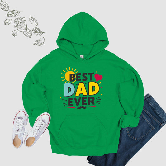 Best Dad Ever Irish Green Hoodie