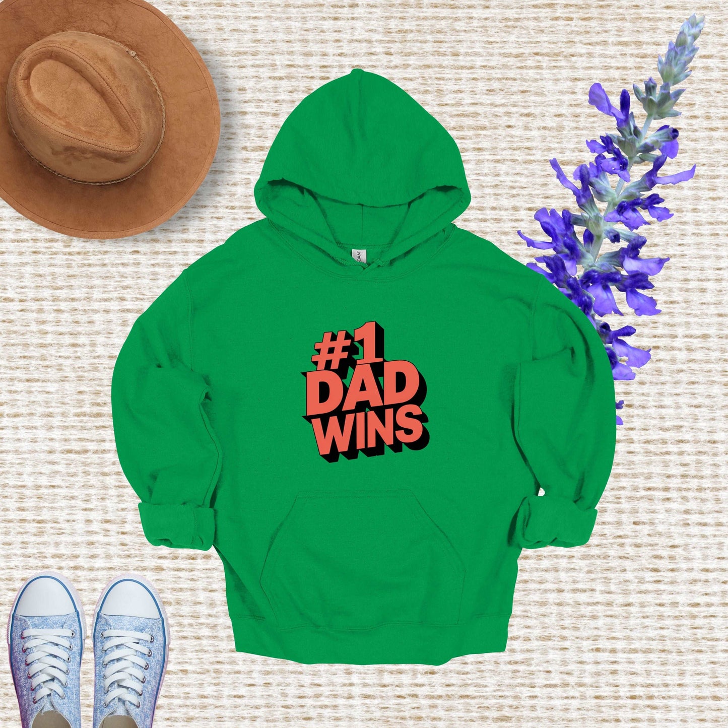 #1 Dad Irish Green Hoodie