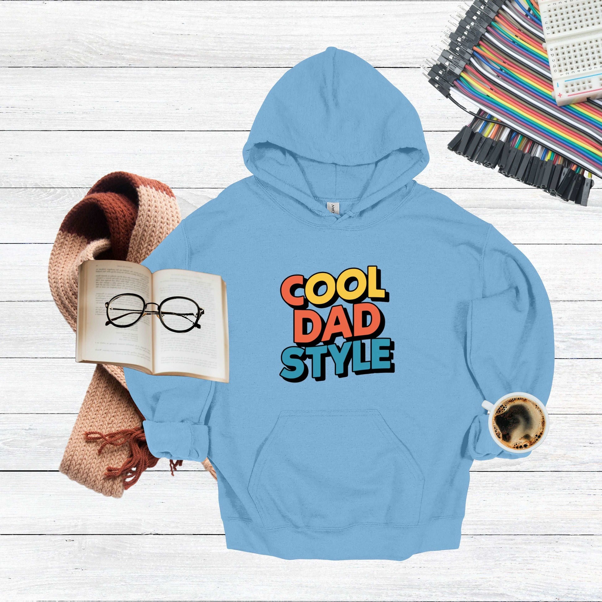 Cool Dad Light Blue Hoodie