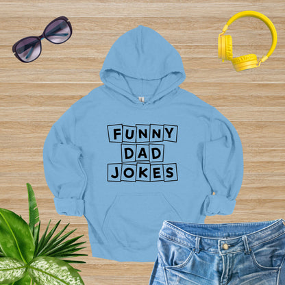 Funny Dad Light Blue Hoodie | Enjoy Dad Joked