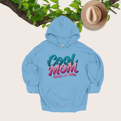 Cool Mom Light Blue Hoodie