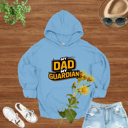 My Dad My Guardian Light Blue Hoodie