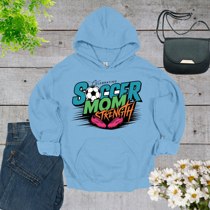 Soccer Mom Light Blue Hoodie