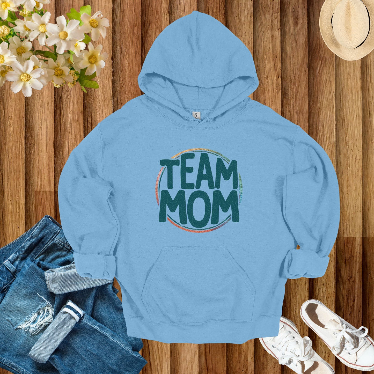 Tea Mom Light Blue Hoodie