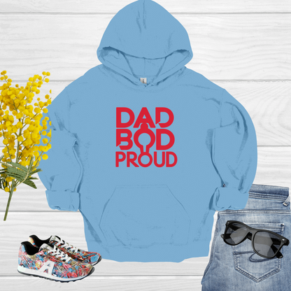 Dad Bod Light Blue Hoodie