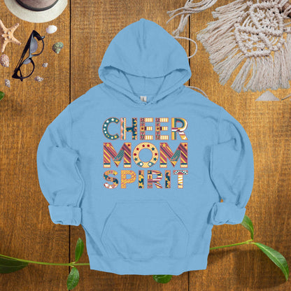 Cheer Mom Light Blue Hoodie