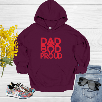 Dad Bod Maroon Hoodie