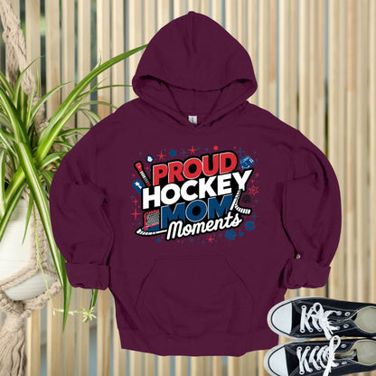 Proud Hockey Mom Maroon Hoodie