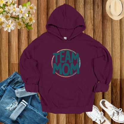 Tea Mom Maroon Hoodie