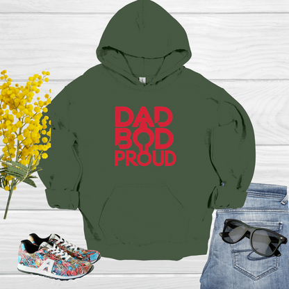 Dad Bod Military Green Hoodie