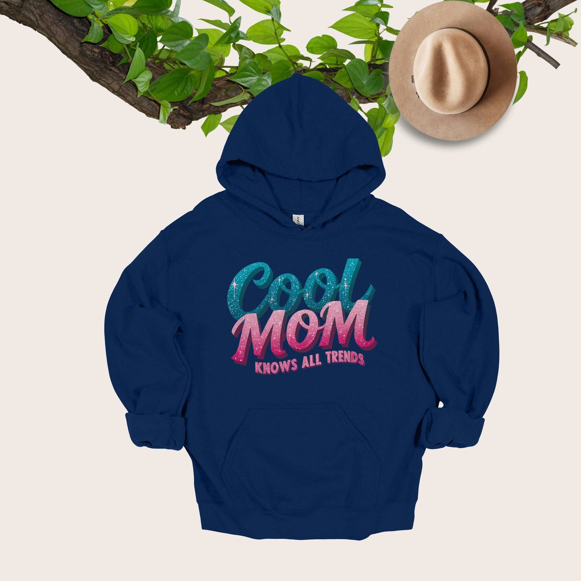 Cool Mom Navy Hoodie