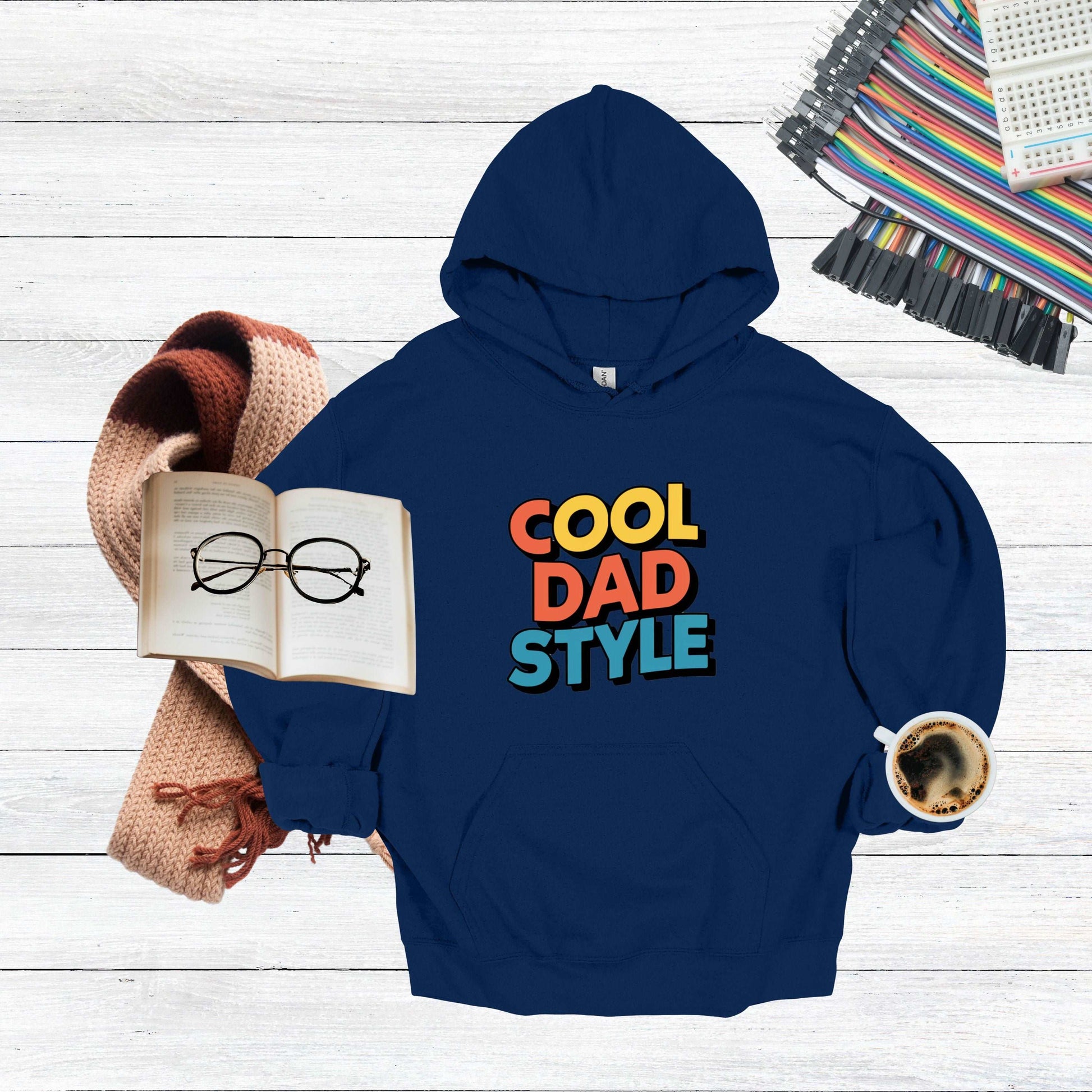 Cool Dad Navy Hoodie