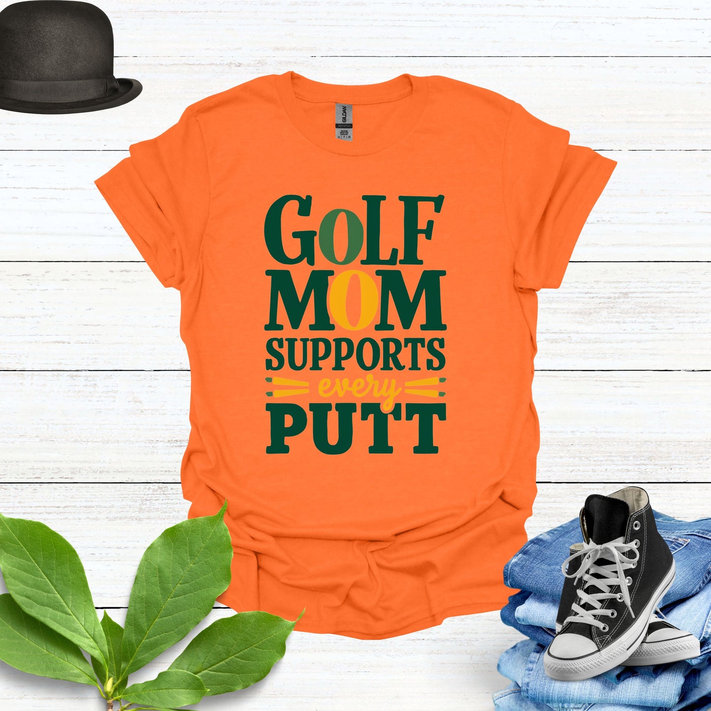 Golf Mom orange Shirt - Golf Mommy Life