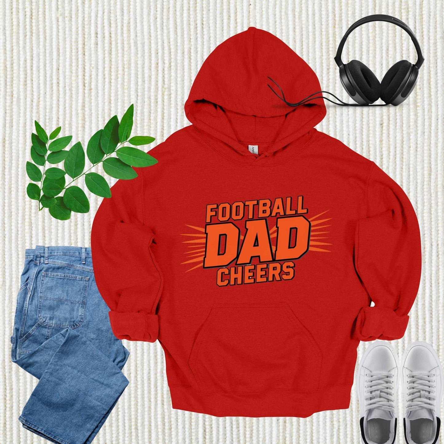 Football Dad Red Hoodie