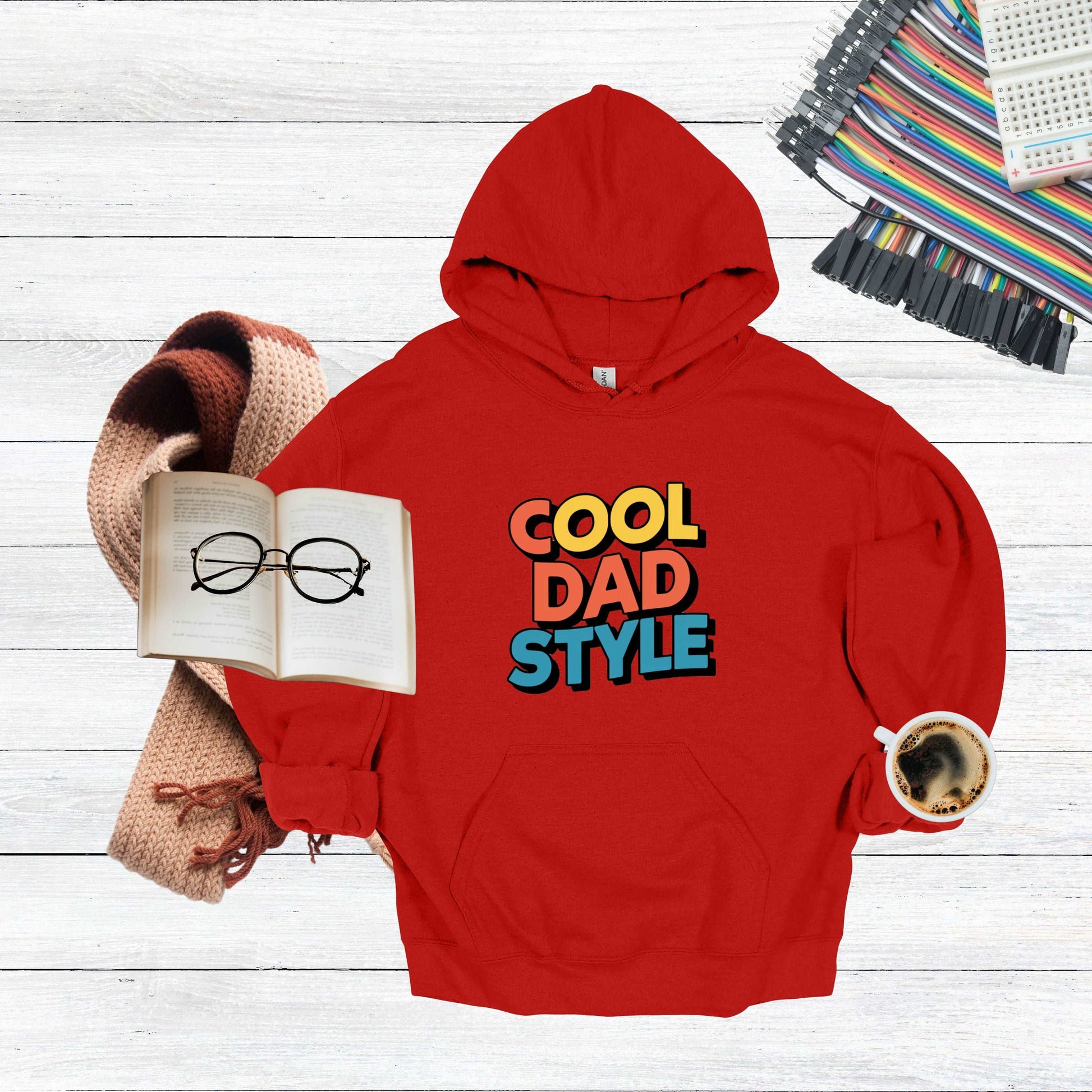 Cool Dad Red Hoodie