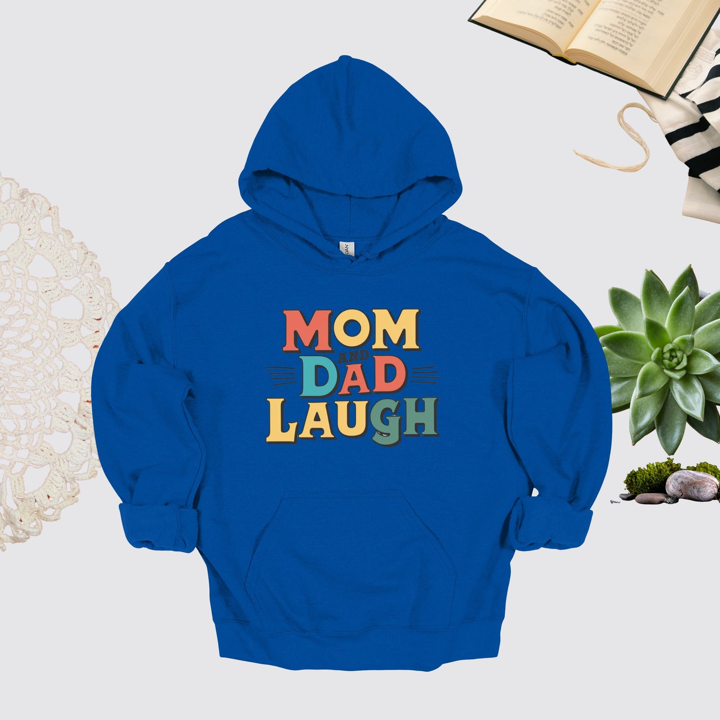 Mom and Dad Royal Hoodie