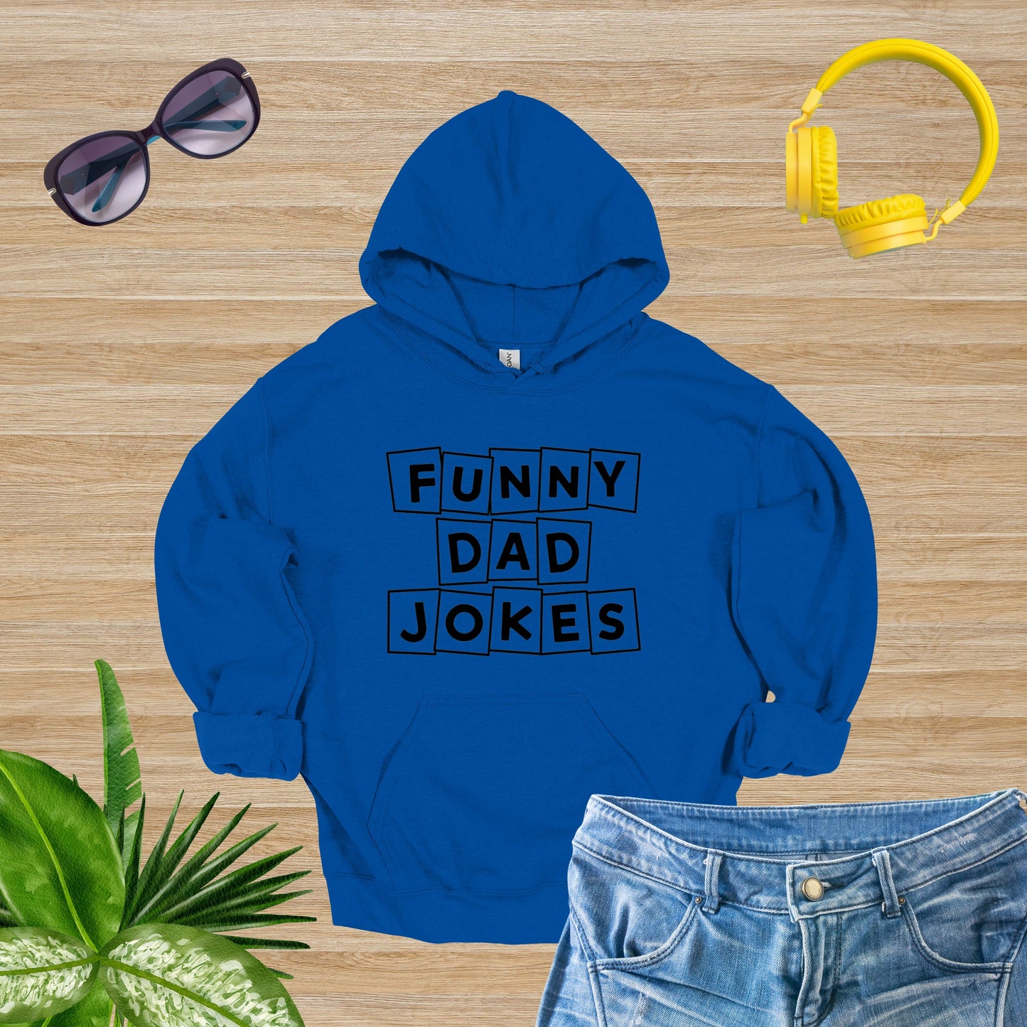 Funny Dad Royal Hoodie | Enjoy Dad Joked