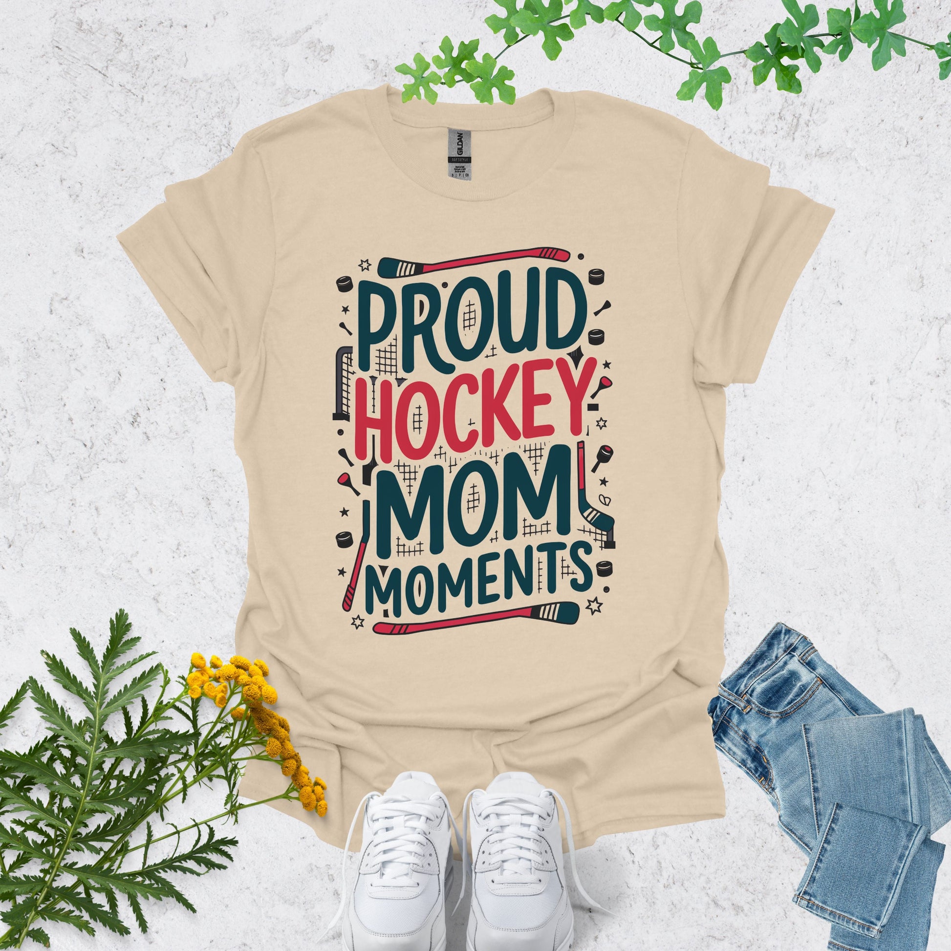 Hockey Mom sand Shirt - Lace Up for the Win