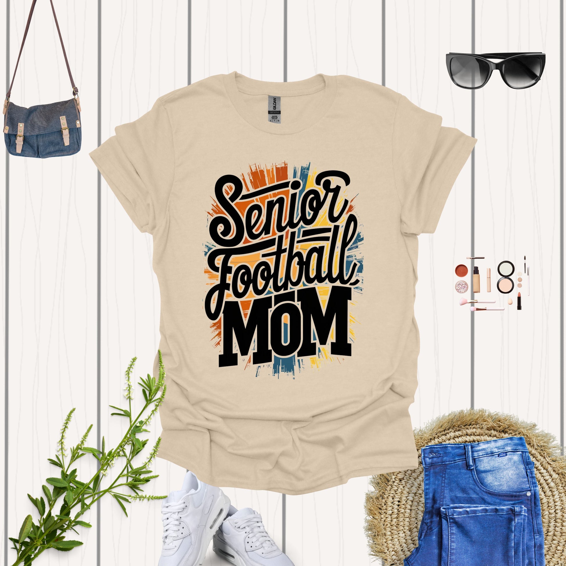 Senior Football Mom Sand Shirt