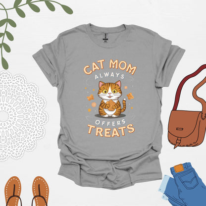 Cat Mom sport grey Shirt  Rule the Feline Kingdom