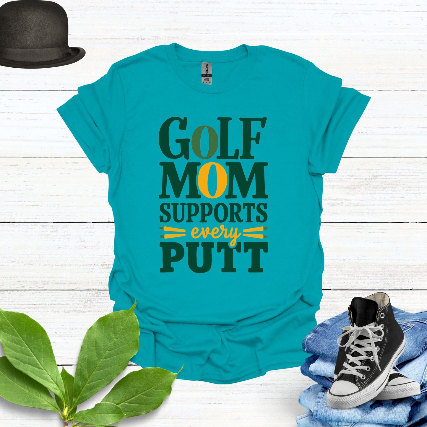 Golf Mom tropical blue Shirt - Golf Mommy Life