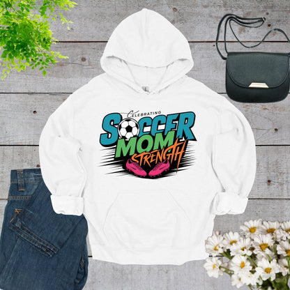 Soccer Mom White Hoodie