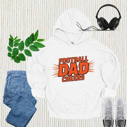 Football Dad White Hoodie